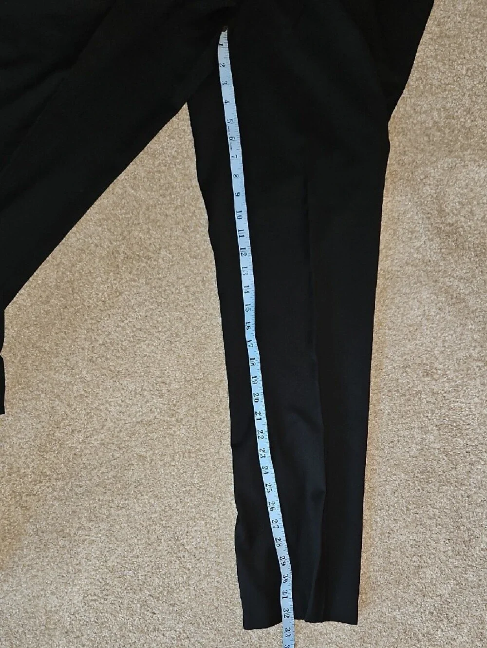 Louis Raphael Size W35XL32 Men's Black Classic Dress Pants - Modern Fit